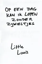 Omslag van Op een dag kan ik lopen zonder zijwieltjes