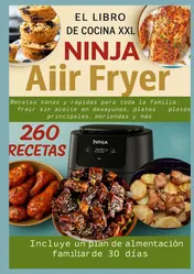 Omslag van El libro de cocina XXL Ninja Air Fryer Recetas sanas y rápidas para toda la familia