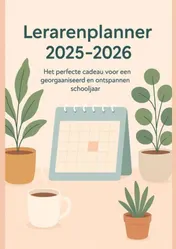 Omslag van Lerarenplanner 2025–2026(Het perfecte cadeau voor een georganiseerd en ontspannen schooljaar)