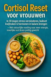 Omslag van Cortisol Reset voor vrouwen: in 30 dagen stress verminderen, buikvet kwijtraken & hormonen in balans brengen –