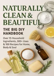 Omslag van NATURALLY CLEAN & BEAUTIFUL : The Big DIY Handbook – Over 15 Household Ingredients, 300+ Uses & 100 Recipes for Home, Body & Soul