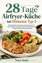 Omslag van 28 Tage Airfryer-Küche bei Diabetes Typ 2