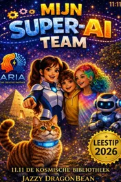 Omslag van MIJN SUPER AI TEAM - Het boek waarmee jij de baas leert blijven