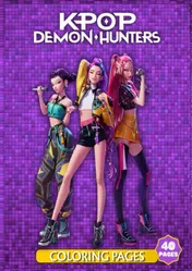 Omslag van Kpop Demon Hunters Coloring Book