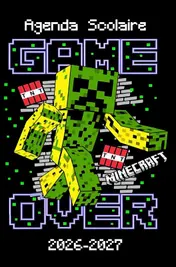 Omslag van Minecraft Agenda Scolaire 2026-2027
