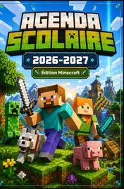 Omslag van Agenda Scolaire 2026-2027 Édition Minecraft
