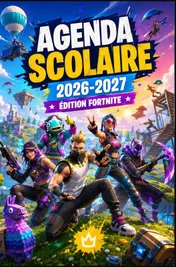 Omslag van Agenda Scolaire 2026-2027 Édition Fortnite