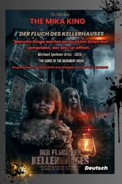 Omslag van Der Fluch des Kellerhauses . The Mika King - Ein grafischer und illustrierter psychologischer Horror-Kurzroman - Deutsch