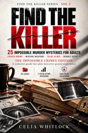 Omslag van Find the Killer: 25 Impossible Murder Mysteries for Adults