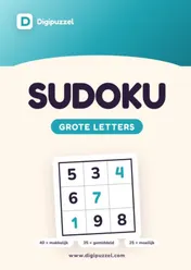 Omslag van Digipuzzel Sudoku Grote Letters