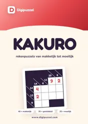 Omslag van Digipuzzel Kakuro