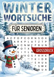 Omslag van Winter Wortsuchrätsel für Senioren - Großdruck