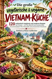 Omslag van Die große vegetarische & vegane Vietnam-Küche: 120 authentisch inspirierte und moderne Rezepte aus Vietnam