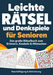Omslag van Leichte Rätsel und Denkspiele für Senioren