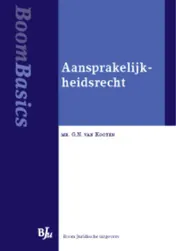 Omslag van Aansprakelijkheidsrecht