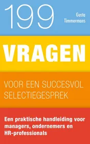 Omslag van 199 vragen voor een succesvol selectiegesprek