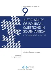 Omslag van Justiciability of Political Questions in South Africa