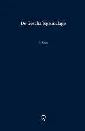 Omslag van De Geschäftsgrundlage