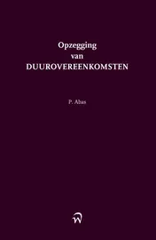 Omslag van Opzegging van duurovereenkomsten