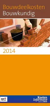 Omslag van Bouwdeelkosten bouwkundig 2014
