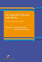 Omslag van Volume III International and European Private Law