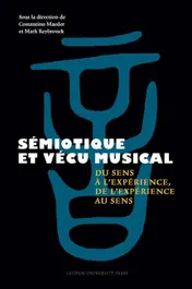 Omslag van Sémiotique et vécu musical