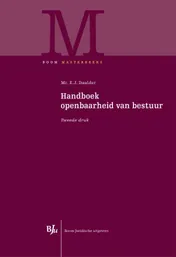 Omslag van Hanboek Openbaarheid van Bestuur