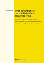 Omslag van Over onwettigheid, onzedelijkheid en terugvorderingnietigheid en terugvordering
