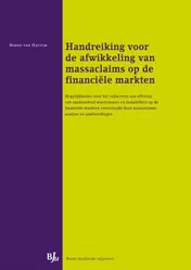 Omslag van Handreiking voor de afwikkeling van massaclaims op de financiele markten