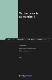 Omslag van Vertrouwen in de overheid