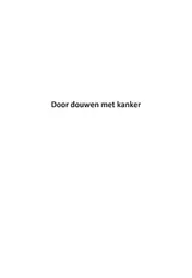 Omslag van Door douwen met kanker