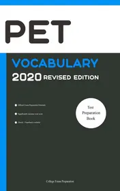 Omslag van PET Vocabulary 2020 Revised Edition