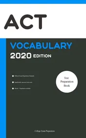 Omslag van ACT Test Vocabulary 2020 Edition [ACT Test Preparation Book]
