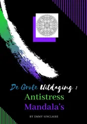 Omslag van Volwassenen kleurboek De Grote Uitdaging : Antistress Mandala's