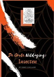Omslag van Volwassenen kleurboek De Grote Uitdaging : Insecten