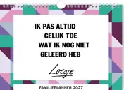 Omslag van Loesje familieplanner 2027
