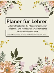 Omslag van Planer für Lehrer: Unterrichtsplan für die Klassenorganisation | Wochen- und Monatsplan | Akademisches Jahr ideal als Geschenk
