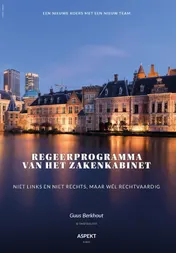Omslag van Regeerprogramma van het zakenkabinet