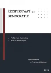 Omslag van RECHTSSTAAT en DEMOCRATIE tegenonderzoek