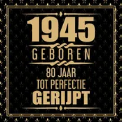 Omslag van 1945 Geboren 80 Jaar Tot Perfectie Gerijpt