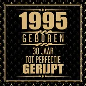 Omslag van 1995 Geboren 30 Jaar Tot Perfectie Gerijpt