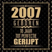Omslag van 2007 Geboren 18 Jaar Tot Perfectie Gerijpt
