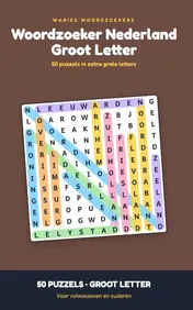 Omslag van Woordzoeker Nederland Groot Letter