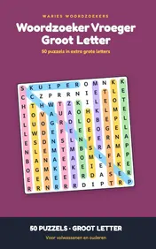 Omslag van Woordzoeker Vroeger Groot Letter