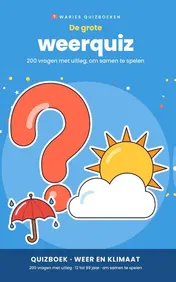 Omslag van De grote weerquiz