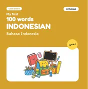 Omslag van My First 100 Words in Indonesian – At School