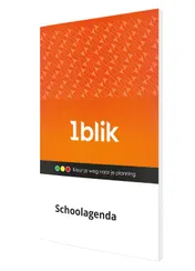 Omslag van 1blik schoolagenda 2022-2023 / met beschermhoesje