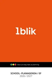 Omslag van 1blik School- Planagenda EF 2026-2027