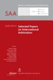 Omslag van 2009/2010 Selected Papers on International Arbitration