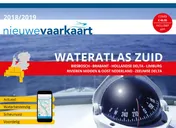 Omslag van Waterkaart Nederland Zuid - 2018 - wateratlas - Nieuwe Vaarkaart